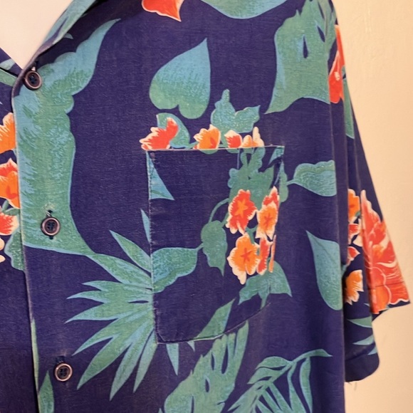 Vintage 1980’s Shore Things men’s Hawaiian floral shirt made in USA XL - Picture 4 of 7